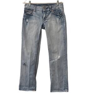 American Eagle Outfitters Hipster Distressed Denim Jeans Women Size 6R